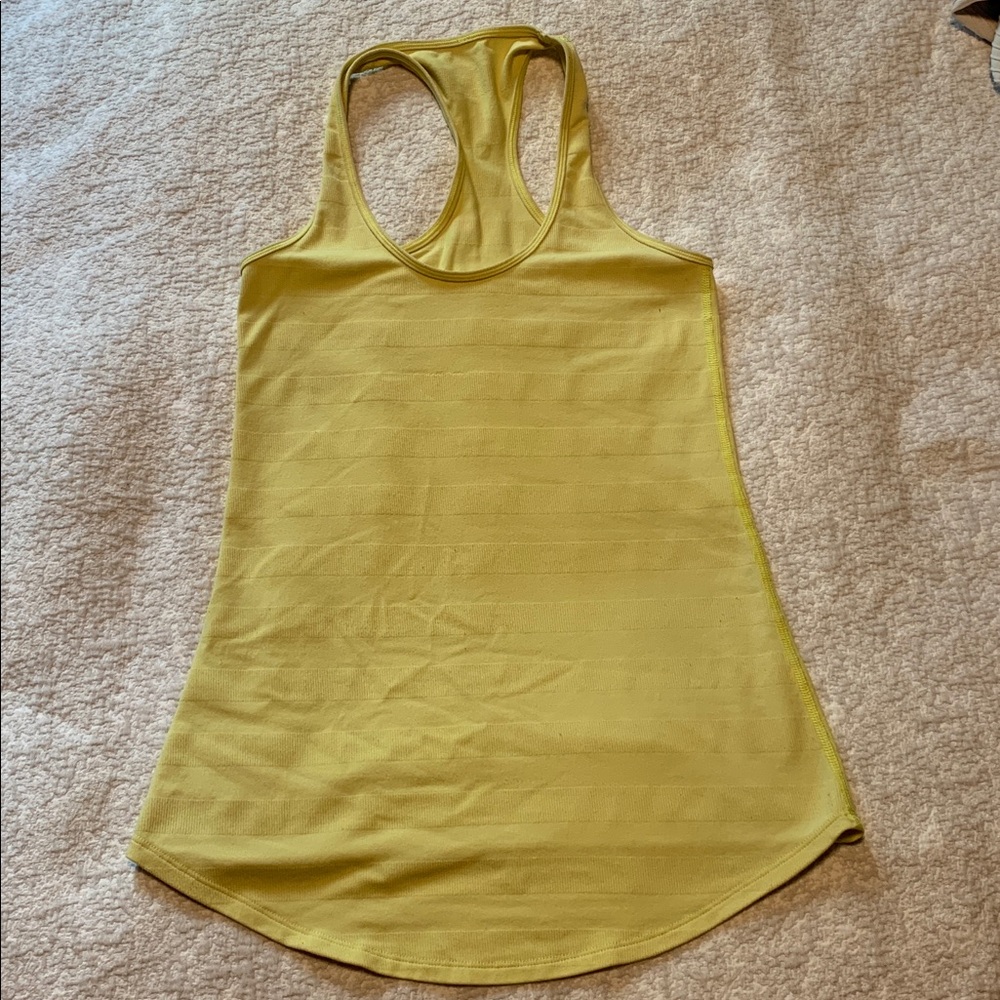 lululemon athletica yellow Tank Top